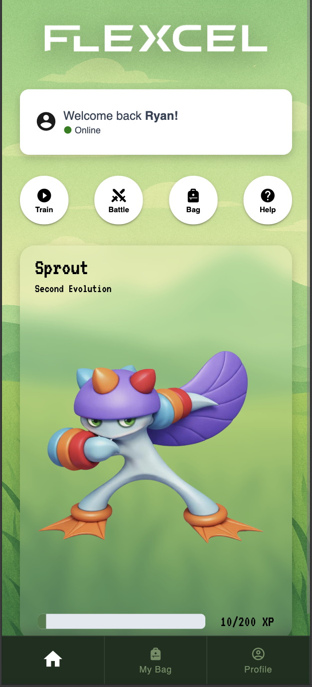 Your companion screen in the Flexcel app